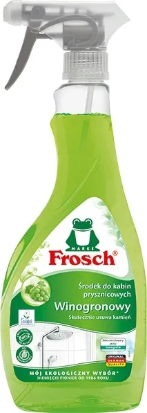 Frosch Winogronowy środek do mycia kabin prysznicowych usuwa kamień 500 ml