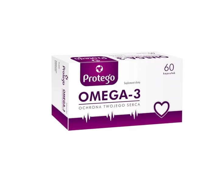 Salvum Lab Protego OMEGA 3 Praca mózgu Układ krwionośny Wzrok 3 60 kapsułek