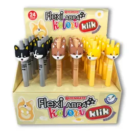 dlugopis-scieralny-flexi-abra-kolori-fox-lisek-z-niebieskim-wkladem-05-mm