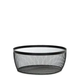 koszyk-gridio-okragly-czarny-26x105-cm-homla