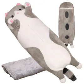 kot-kotek-55cm-maskotka-kocyk-poduszka-koc-pluszowy-komplet-3w1-na-prezent