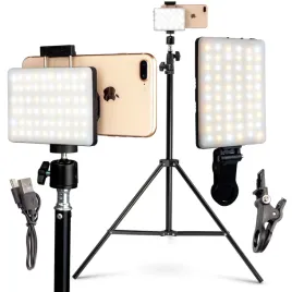lampa-panelowa-na-statywie-z-uchwytem-na-telefon