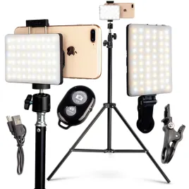 statyw-uchwyt-na-telefon-lampa-led-pilot-bluetooth