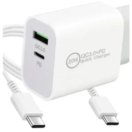 zestaw-szybka-ladowarka-sieciowa-pd-20w-kabel-usb-c-pd-qc-3-0-uniwersalna