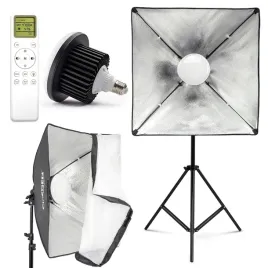 lampa-softbox-40x40-cm-zarowka-100w-led-statyw-pilot