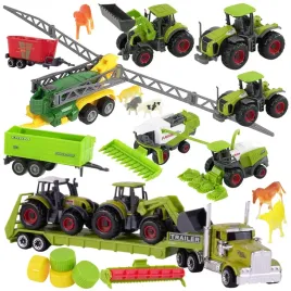 ciagnik-traktor-kombajn-maszyny-rolnicze-zestaw-farmer-dzieci-na-prezent