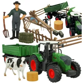 zestaw-malego-farmera-ciagnik-traktor-z-przyczepa-zagroda-farma-akcesoria