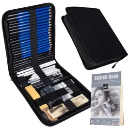 profesjonalny-zestaw-do-szkicowania-rysowania-54w1-olowki-wegiel-w-etui