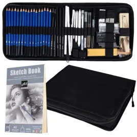 profesjonalny-zestaw-do-szkicowania-rysowania-54w1-olowki-wegiel-w-etui