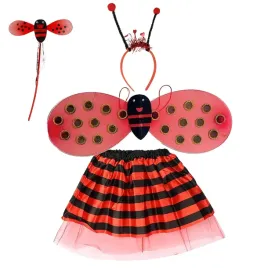 stroj-biedronki-kostium-przebranie-na-halloween-opaska-zestaw-4w1