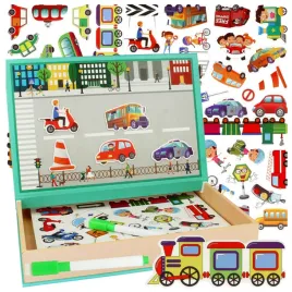 ukladanka-magnetyczna-puzzle-magnetyczne-edukacyjne-samochody-montessori