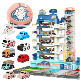 garaz-interantywny-parking-5-poziomow-ruchoma-winda-dzwiek-swiatla-8x-autko