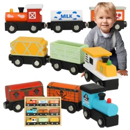 drewniana-kolejka-z-wagonami-3-lokomotywy-na-magnes-zestaw-dla-dzieci