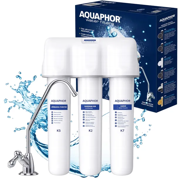 FILTR DO WODY PITNEJ KUCHENNY | AQUAPHOR kryształ A | wkłady K5 + K2 + K7 |