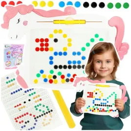 tablica-magnetyczna-board-mozaika-montessori-ukladanka-kropki-magpad-puzzle