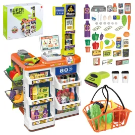 supermarket-sklep-dla-dzieci-kasa-waga-koszyk-skaner-smartfon-duzy-zestaw