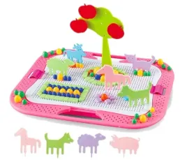 puzzle-ukladanka-guzikowa-mozaika-grzybki-farma-zwierzeta-zestaw-280-elem
