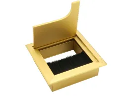 metalowy-przepust-na-kable-zloty-z-klapka-i-szczotka-kwadrat-80-x-80-cm
