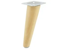 nozka-noga-stopka-meblowa-drewniana-skosna-lakier-regulowana-h-150-15-cm