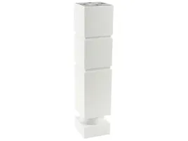 nozka-noga-stopka-meblowa-h200-20-cm-kwadrat-45mm-regulowana-biala-mat-filc