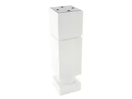 nozka-noga-stopka-meblowa-h150-15-cm-kwadrat-45-regulowana-biala-pol-filc
