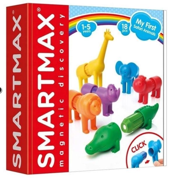 Smart Max My First Safari Animals IUVI Games 18 elementów