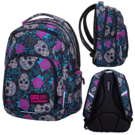 patio-coolpack-plecak-szkolny-mlodziezowy-break-skulls-roses-b24049