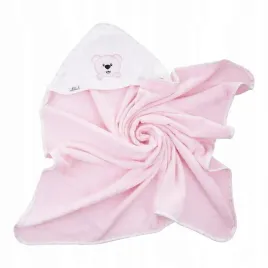 bocioland-okrycie-kapielowe-bawelniane-rozowe-z-kapturem-mis-80x80cm