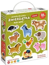 czuczu-puzzle-do-pary-zwierzatka-na-wsi-18m-91811
