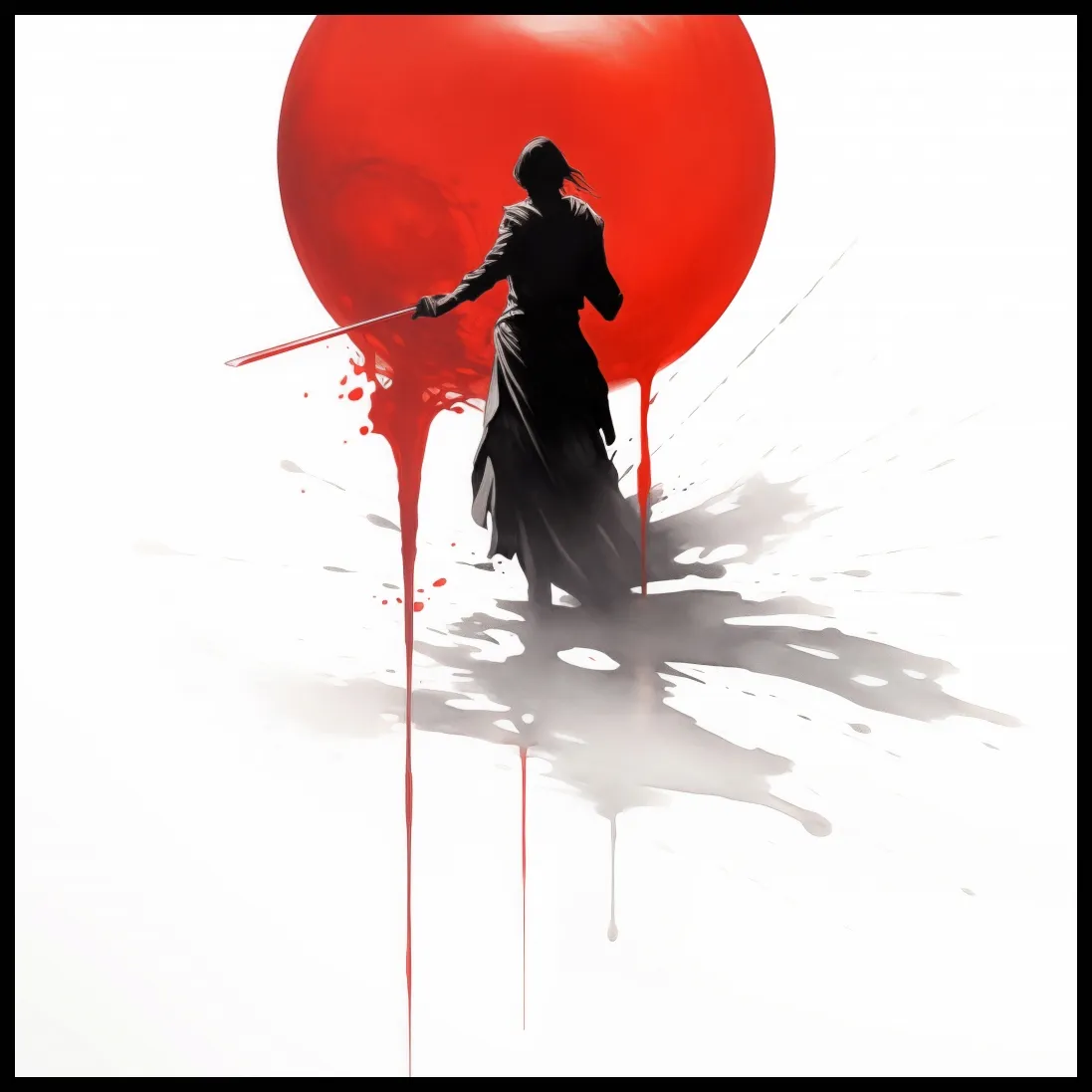 plakat-70x70cm-samotny-samuraj