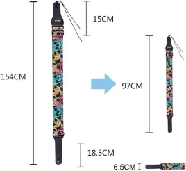 regulowany-pas-pasek-do-gitary-czaszka-z-kieszenia