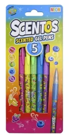 pachnace-dlugopisy-zelowe-neon-5szt-scentos-60916