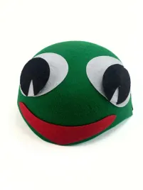 czapka-zaba-filcowa-wiosna-bal-przebranie-kostium-dodatek-zielona