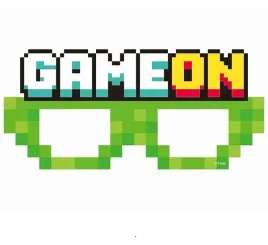 maski-imprezowe-godan-game-on-papierowe-6-szt-zielone