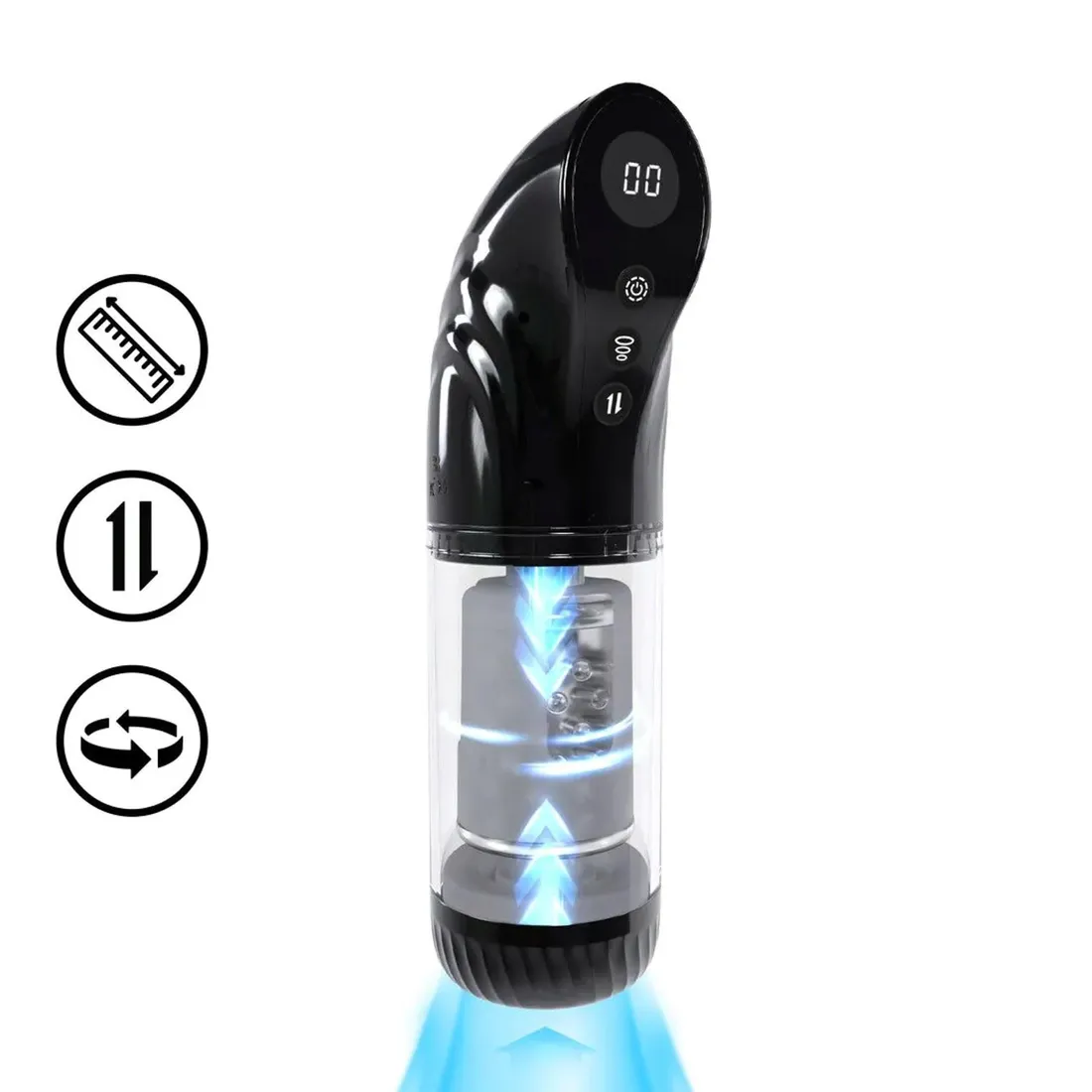 strokemate-suction-rotation-and-thrusting-masturbator-pump-black