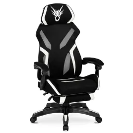 obrotowy-fotel-gamingowy-czarny-bialy-mlodziezowy-z-podnozkiem-maximo