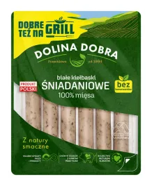 dolina-dobra-biale-kielbaski-sniadaniowe-100percent-miesa-200-g