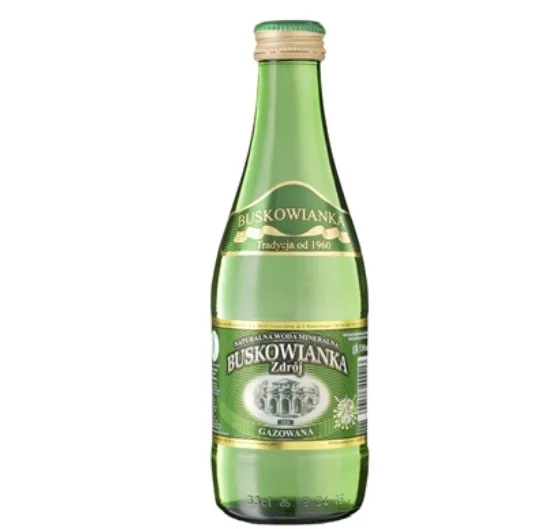 BUSKOWIANKA ZDRÓJ Woda mineralna gazowana 20x330ml butelka szklana