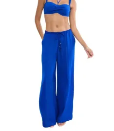 triumph-summer-satin-trousers-niebieski-38