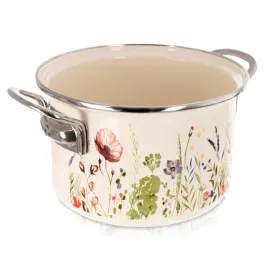 garnek-emaliowany-kremowy-maki-18-cm-2-l