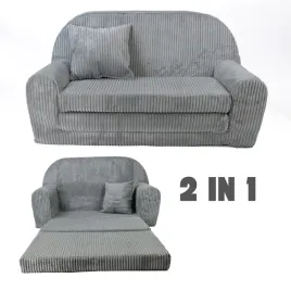 sofka-mini-piankowa-bezpieczna-pokoj-dzieci-rozkladana-krzeselko-szary