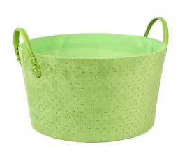 okragly-zielony-koszyk-velvet-32x32x18-21-cm