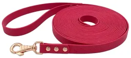 smycz-miejska-dla-sredniego-psa-wodoodporna-malinowa-200cm-2m-tasma-15cm