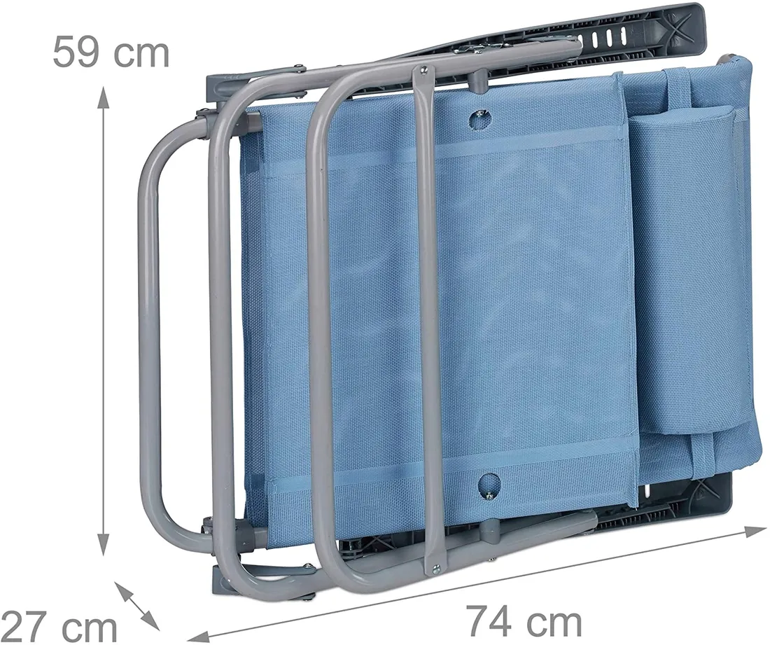 lezak-stal-niebieski-relaxdays-stan-nowy