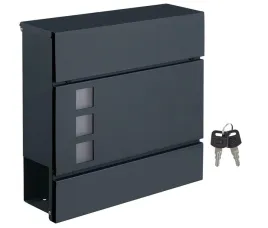 skrzynka-na-listy-z-gazetnikiem-songmics-szary