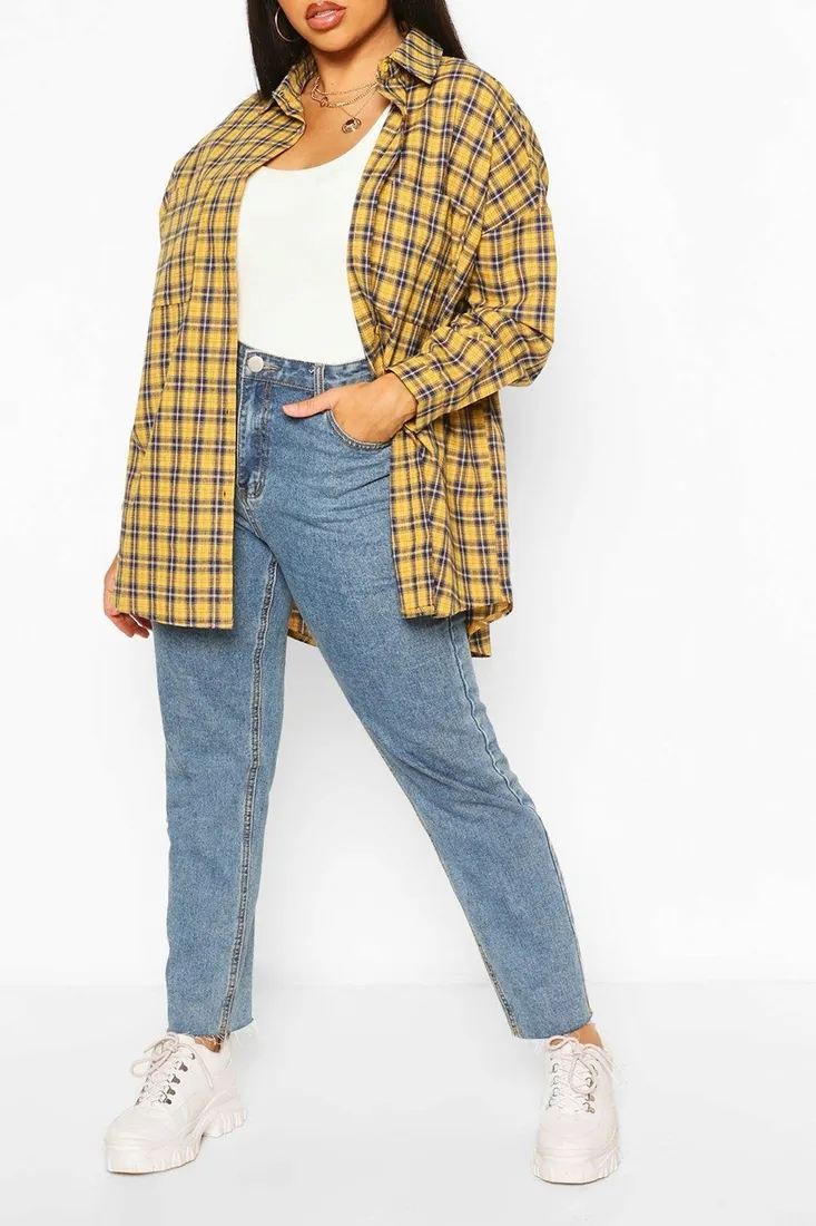 d8e210-zolta-koszula-oversize-boohoo-5xl-stan-nowy