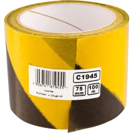 tasma-ostrzegawcza-100m-75mm-zolto-czarna-richmann-c1945