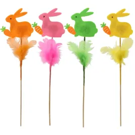 zajaczek-wielkanocny-na-piku-w-piorkach-ozdoba-mix-kolor-29cm-1szt