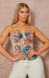 c4b114-wielokolorowy-gorset-top-z-wiazaniem-abstract-prettylittlething-xs