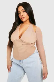c6c006-jasno-brazowy-top-boohoo-3xl